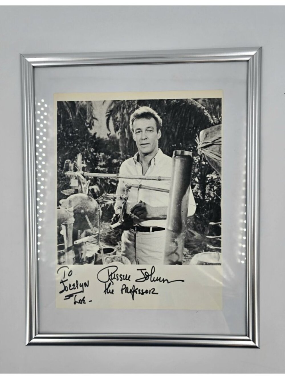 RUSSELL JOHNSON AUTOGRAPHED SIGNED PHOTO The Professor From Gillligan's Island